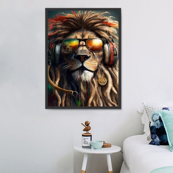 Lion Paint By Numbers Kits UK MJ9229