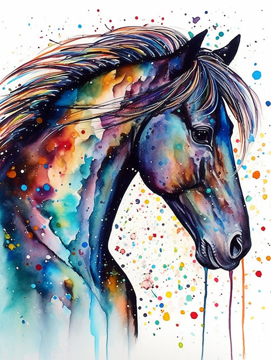 Horse Paint By Numbers Kits UK MJ9386