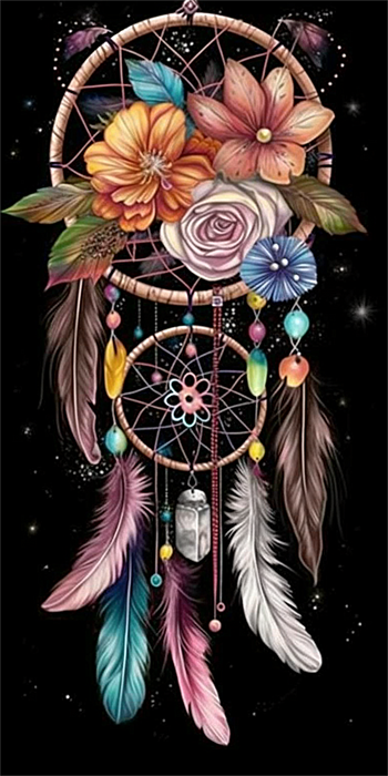 Dream Catcher Diy Paint By Numbers Kits UK For Adult Kids MJ9536