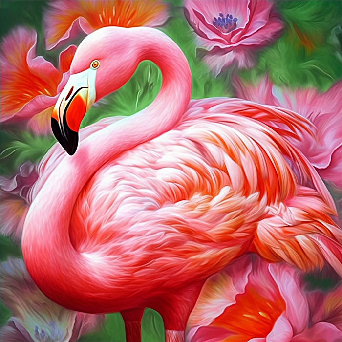 Flamingo Paint By Numbers Kits UK MJ9629