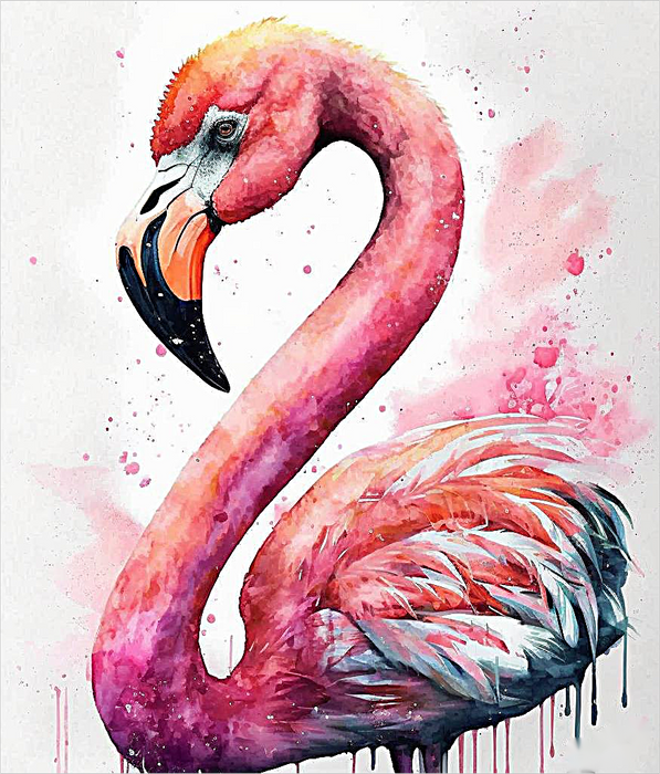 Flamingo Paint By Numbers Kits UK MJ9649