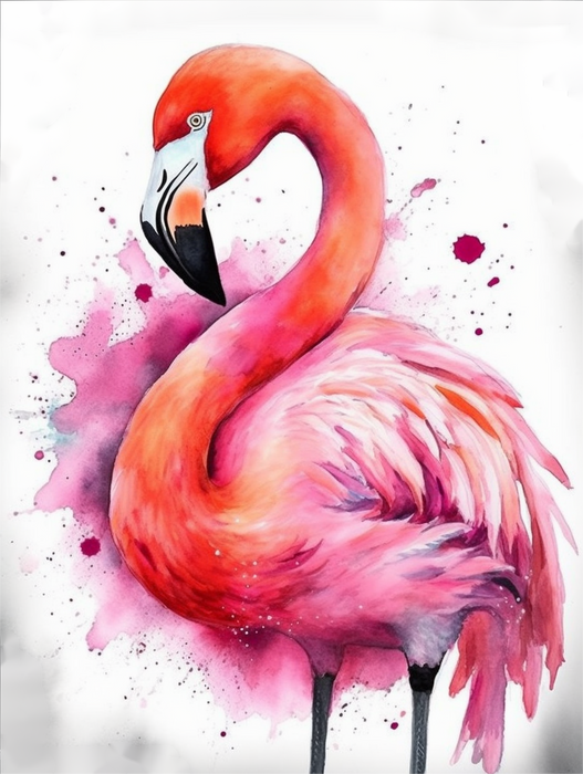 Flamingo Paint By Numbers Kits UK MJ9662