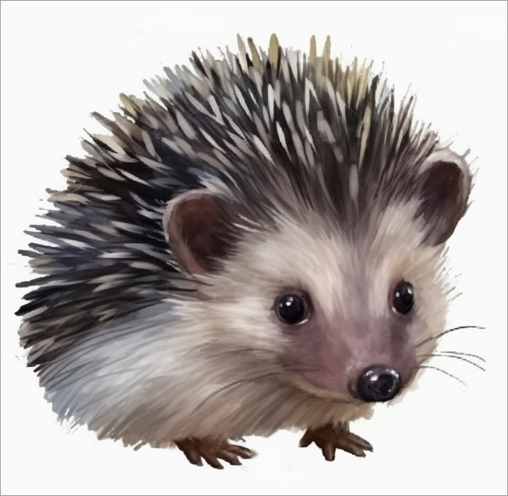 Hedgehog Paint By Numbers Kits UK MJ9666