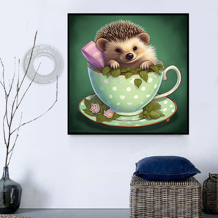 Hedgehog Paint By Numbers Kits UK MJ9677