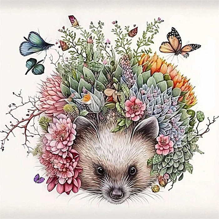 Hedgehog Paint By Numbers Kits UK MJ9681