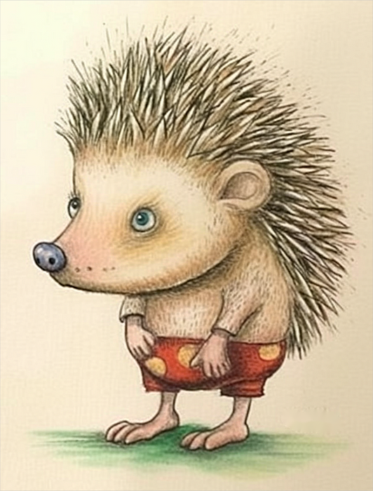 Hedgehog Paint By Numbers Kits UK MJ9683