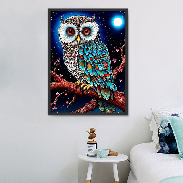 Owl Paint By Numbers Kits UK MJ9768