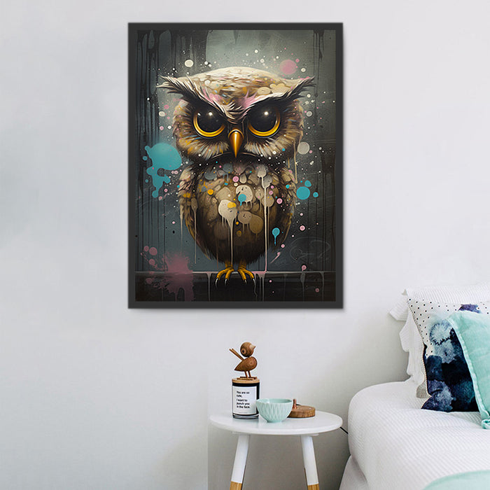 Owl Paint By Numbers Kits UK MJ9779