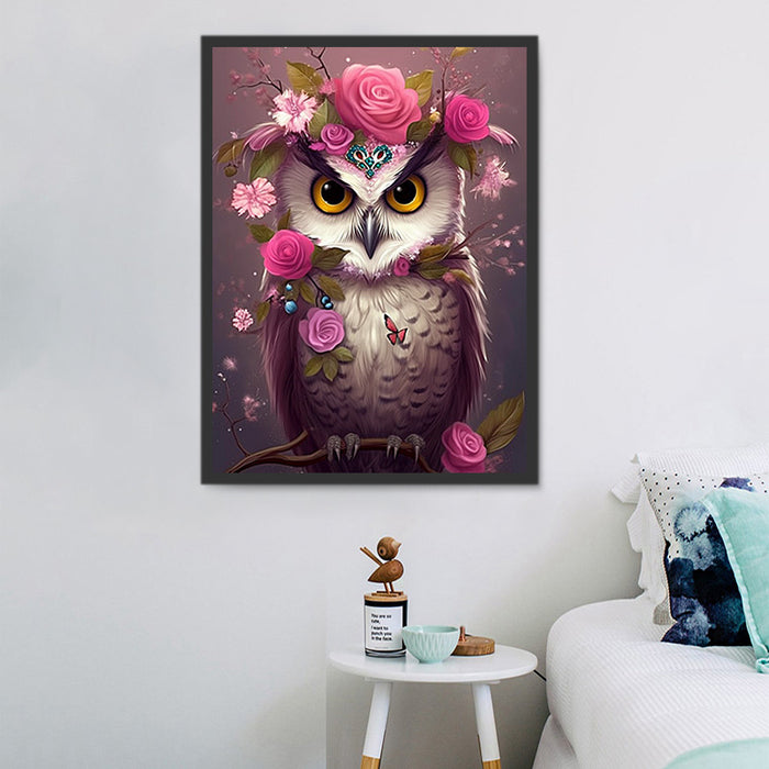 Owl Paint By Numbers Kits UK MJ9786