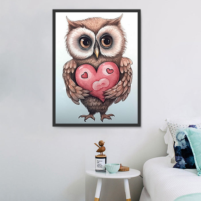 Owl Paint By Numbers Kits UK MJ9800