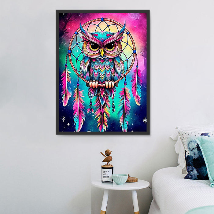 Owl Paint By Numbers Kits UK MJ9801