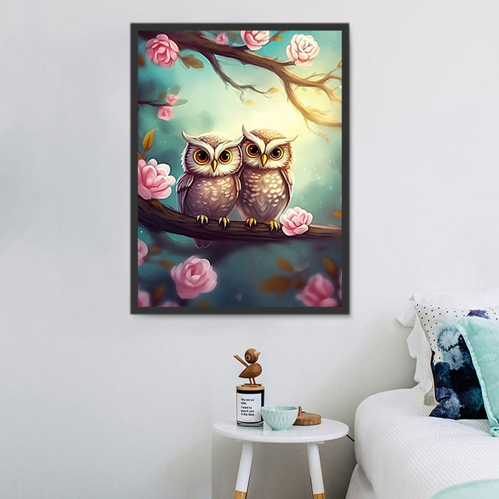 Owl Paint By Numbers Kits UK MJ9805