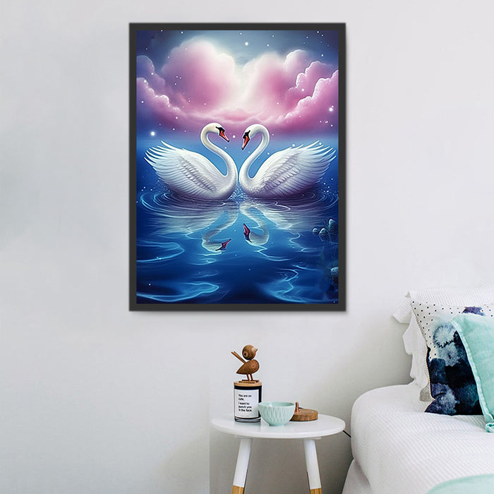 Swan Paint By Numbers Kits UK MJ9879