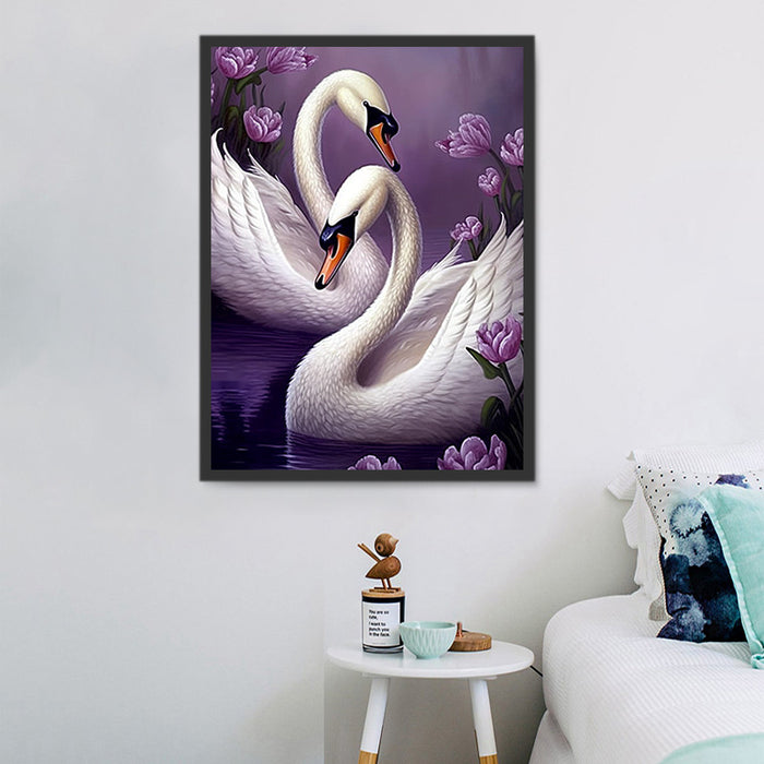 Swan Paint By Numbers Kits UK MJ9890