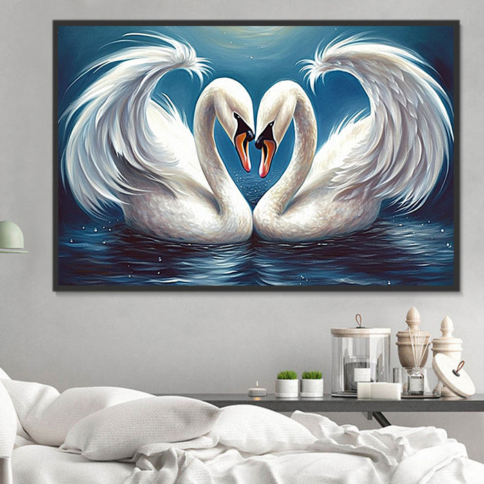 Swan Paint By Numbers Kits UK MJ9892