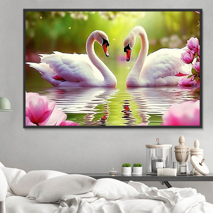 Swan Paint By Numbers Kits UK MJ9896