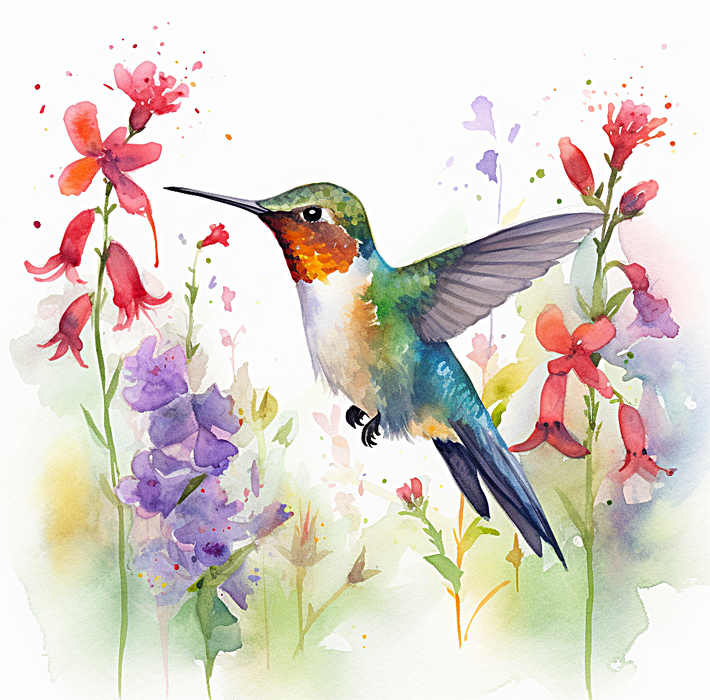 Bird Paint By Numbers Kits UK MJ9912