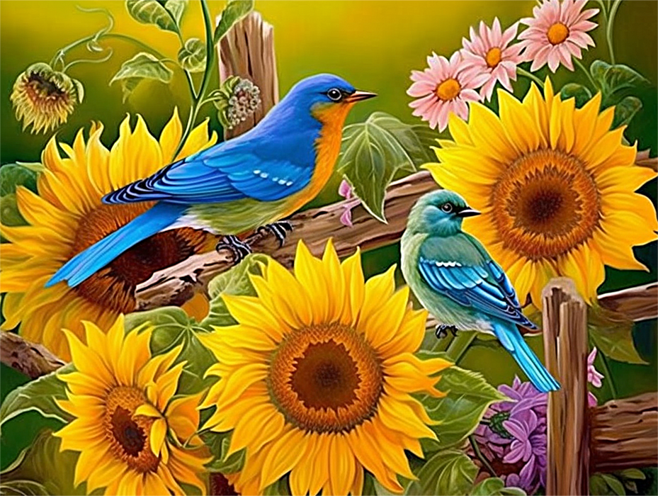 Bird Paint By Numbers Kits UK MJ9985