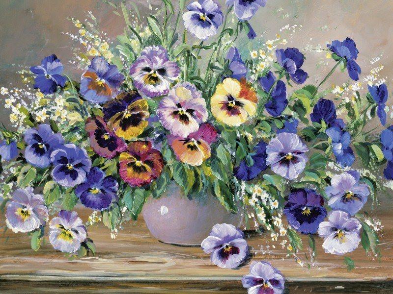 Flower Diy Paint By Numbers RA3374