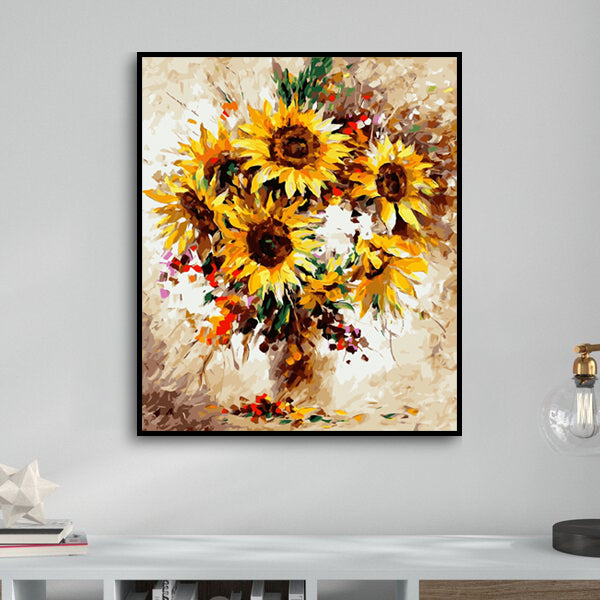 Sunflower Paint By Numbers Kits Uk PH9316