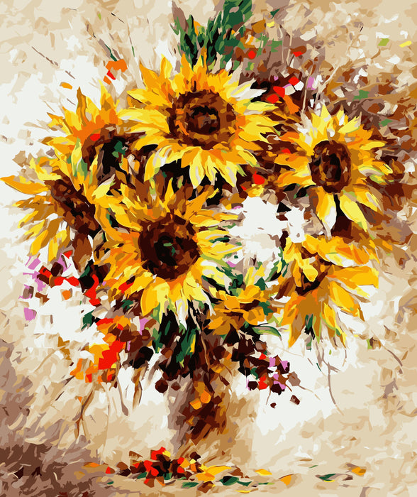 Sunflower Paint By Numbers Kits Uk PH9316