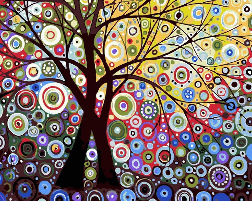 Tree Diy Paint By Numbers Kits Uk WM1107