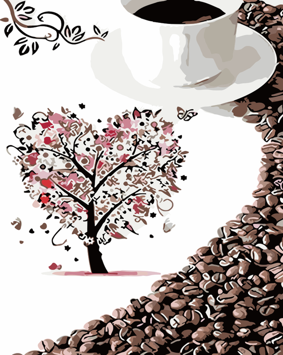 Coffee Paint By Numbers Kits UK WM110