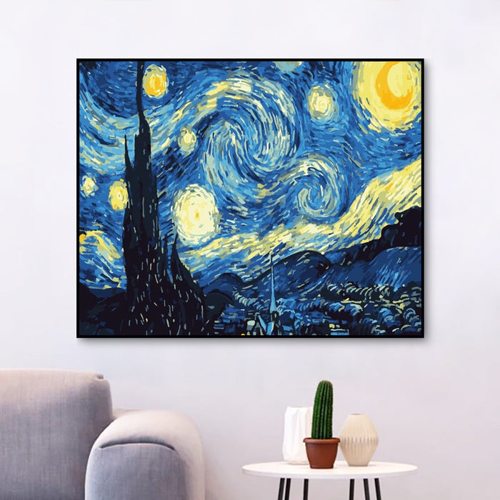 Van Gogh Starry Sky Master Diy Paint By Numbers Kits Uk WM1124