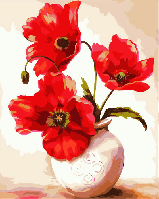 Flower Paint By Numbers Kits Uk XZ042