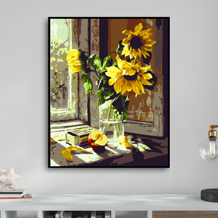 Sunflower Paint By Numbers Kits Uk GX200