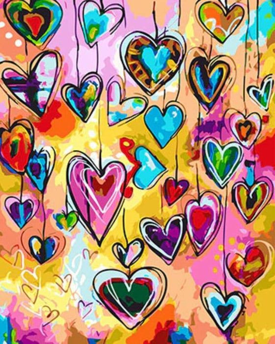Heart Diy Paint By Numbers Kits Hot Sale Uk OA90132