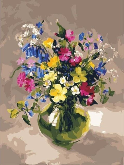 Flower Paint By Numbers Kits UK VM90103